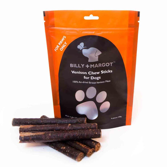 Billy + Margot Treats Venison Chew Sticks 100g