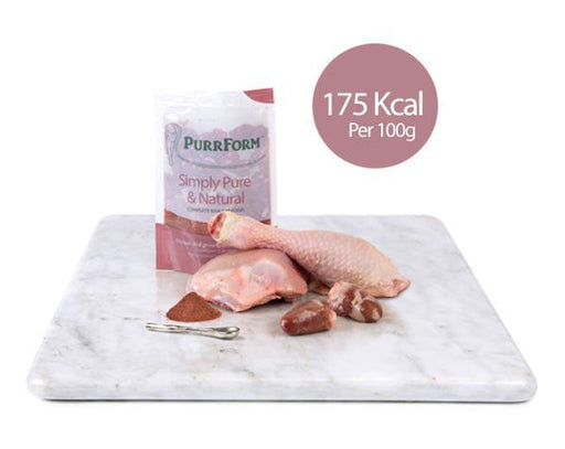 Purrform Pouch Chicken & Ground Bone with Heart 6x70g