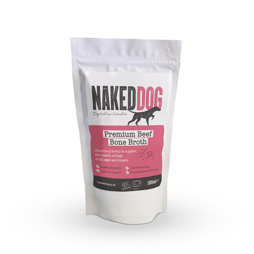 Naked Dog Bone Broth Premium Beef 500ml