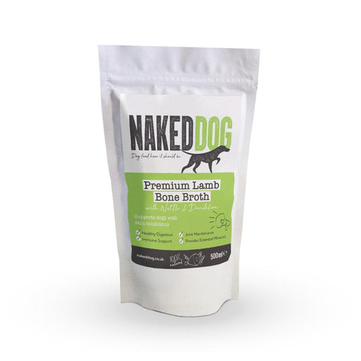 Naked Dog Bone Broth Lamb with Nettle & Dandelion 500ml
