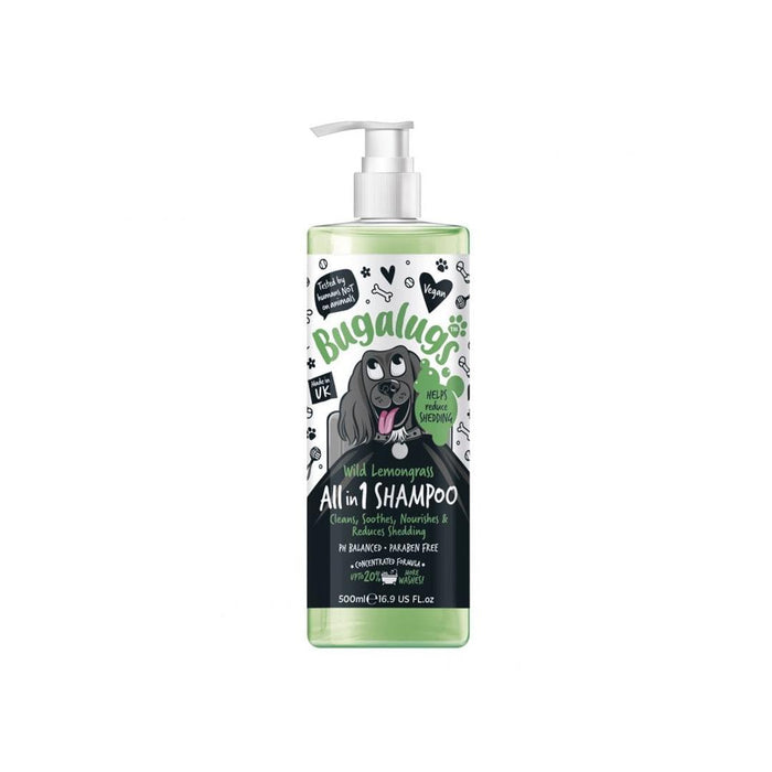 Bugalugs Shampoo Wild Lemongrass (Shed Control) 500ml