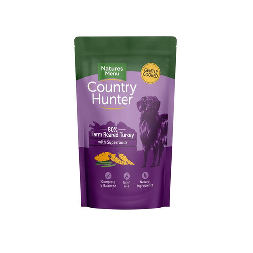 Natures Menu Country Hunter Pouch Turkey 150g
