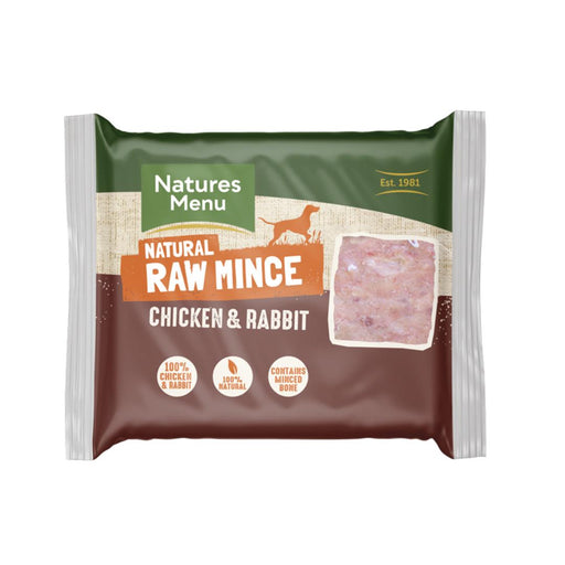 Natures Menu Raw Block Chicken & Rabbit 400g