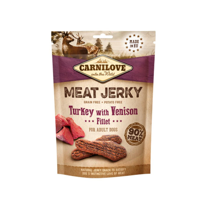 Carnilove Meat Jerky Turkey & Venison Fillet 100g
