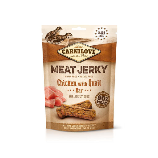 Carnilove Meat Jerky Chicken & Quail Bar 100g