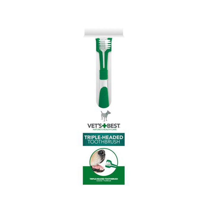 Vets Best Triple Headed Toothbrush