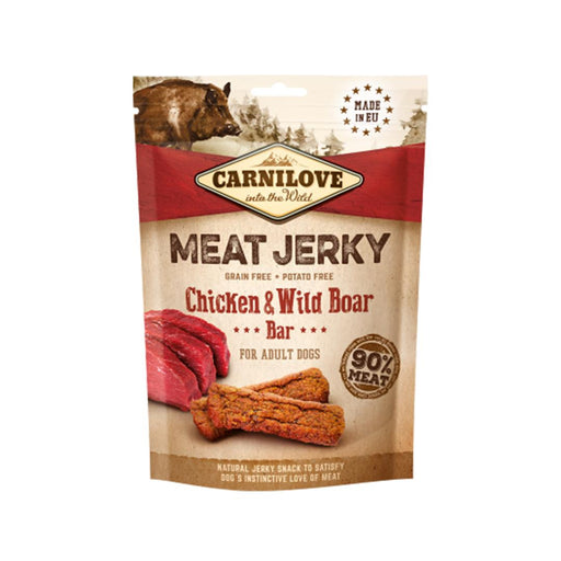 Carnilove Meat Jerky Chicken & Wild Boar Bar 100g