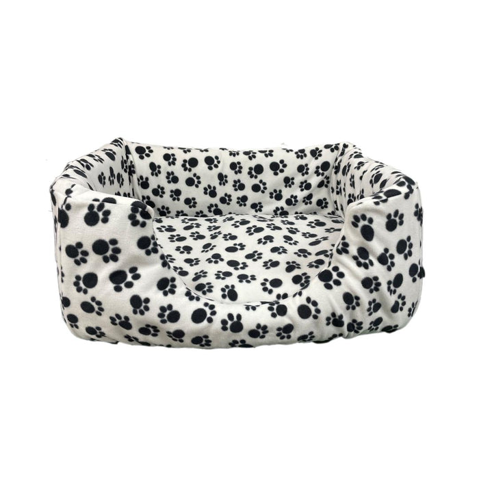 Neewdog Bed Cover White Paw Print Fleece Medium