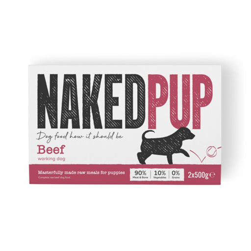 Naked Dog Puppy Beef 2x500g