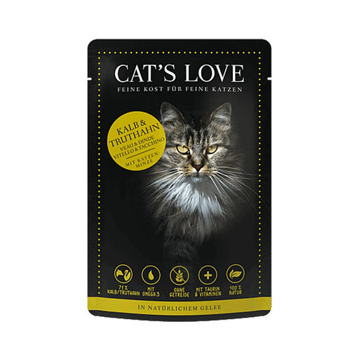 Cats Love Pouch Veal & Turkey 85g