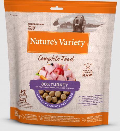 Natures Variety Freeze Dried Complete Dinner TURKEY 250g