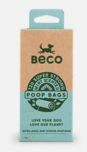 Beco Poop Bags 120pk Mint Scented