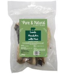 Pure & Natural Lamb Headskin with Fur 200g