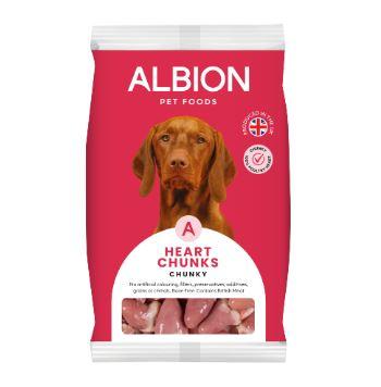 Albion Chunky Poultry Heart Chunks 1kg