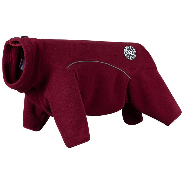 TresPaws Rickie Dog Fleece Dark Cherry Medium