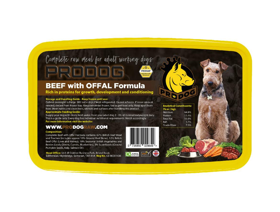 ProDog Raw Complete Beef & Offal 1kg