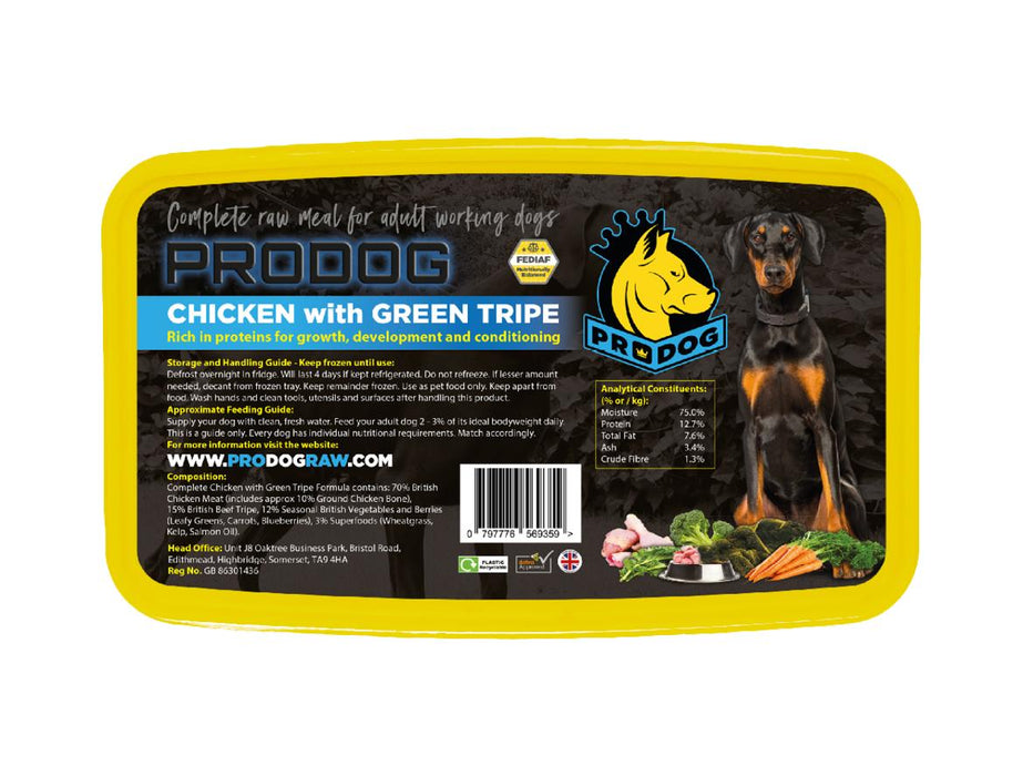 ProDog Raw Complete Chicken & Green Tripe 1kg