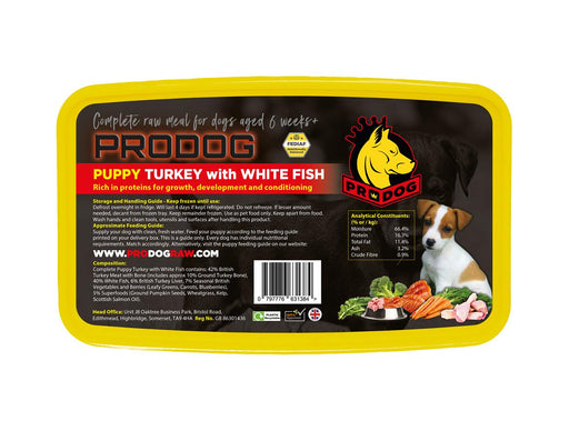 ProDog Raw Complete Puppy Turkey & White Fish 500g