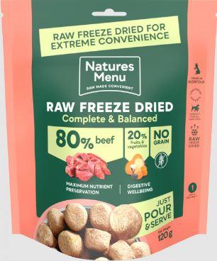 Natures Menu Freeze Dried Complete 80/20 Beef 120g