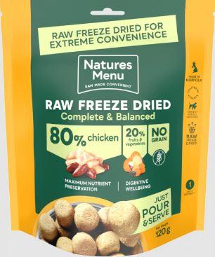 Natures Menu Freeze Dried Complete 80/20 Chicken 120g