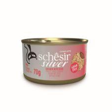 Schesir Senior Complete Mousse & Fillets Chicken with Duck 70g