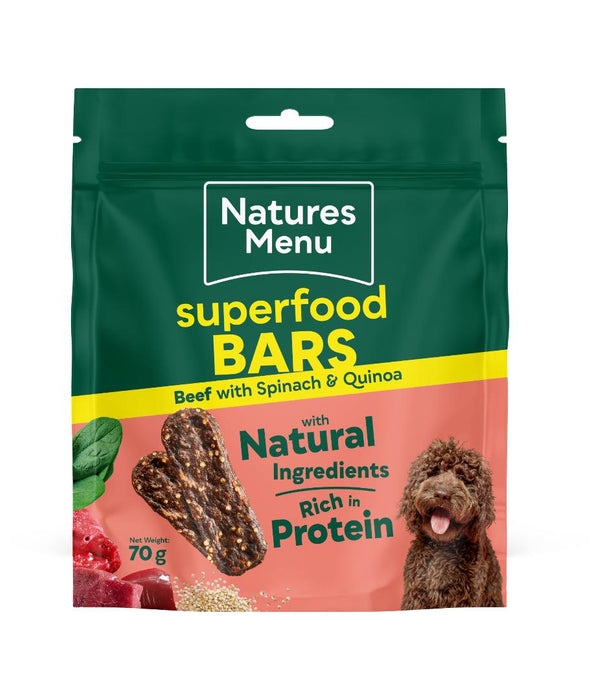 Natures Menu Superfood Bars Beef 70g