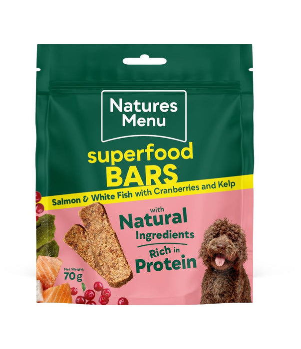 Natures Menu Superfood Bars Salmon & White Fish 70g