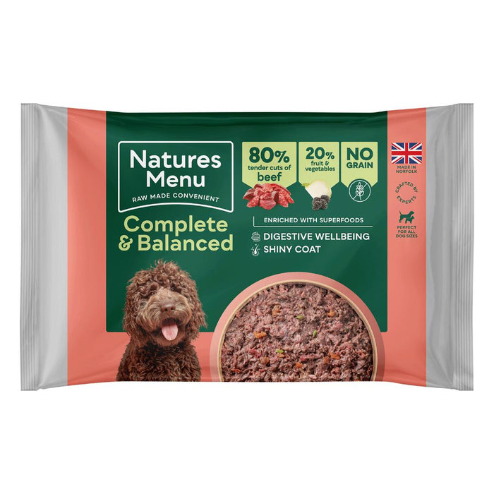 Natures Menu Raw Complete & Balanced Block Beef 500g