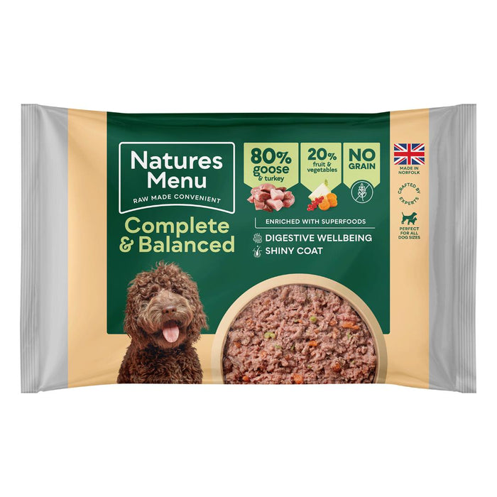 Natures Menu Raw Complete & Balanced Block Goose & Turkey 500g