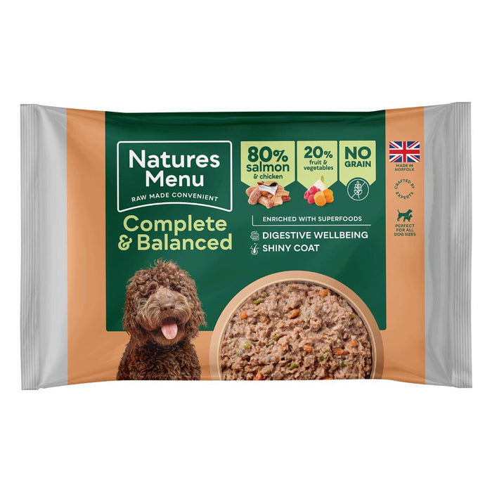 Natures Menu Raw Complete & Balanced Block Salmon & Chicken 500g
