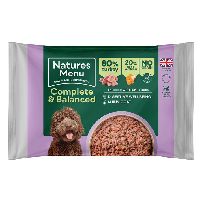 Natures Menu Raw Complete & Balanced Block Turkey 500g