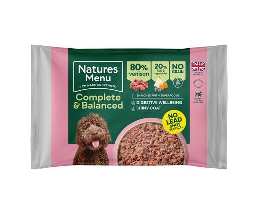 Natures Menu Raw Complete & Balanced Block Venison 500g