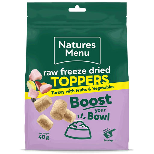 Natures Menu Freeze Dried Toppers Turkey 40g