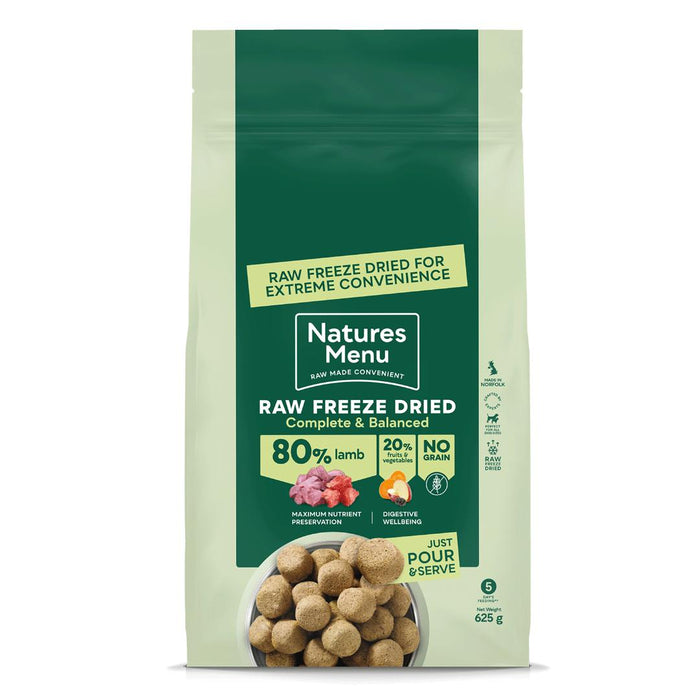 Natures Menu Freeze Dried Complete & Balanced Lamb 625g