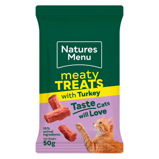 Natures Menu Cat Meaty Treats with Turkey 50g
