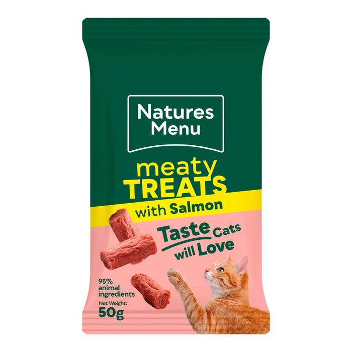 Natures Menu Cat Meaty Treats with Salmon 50g