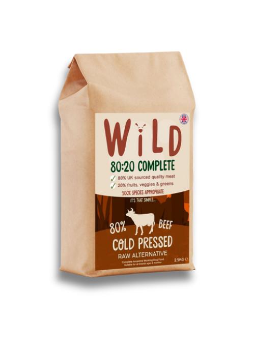 Wild Pet Food Cold-Pressed Complete 80/20 Beef 10kg