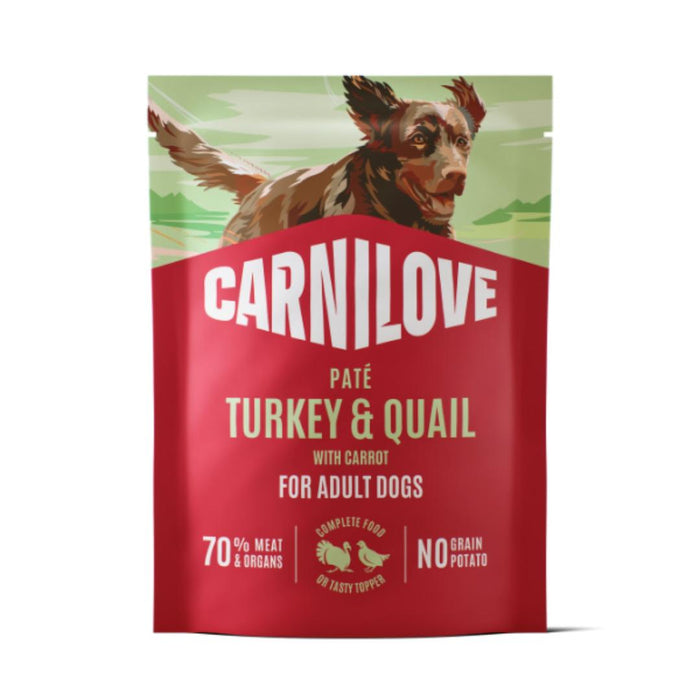 Carnilove NEW Dog Pouch Turkey & Quail with Carrot 300g