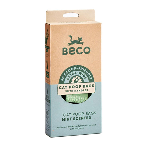 Beco Cat Poop Bags Mint Scented 60pk