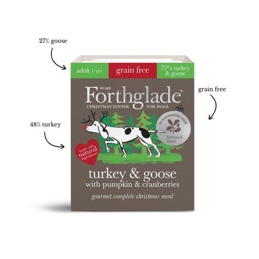 Forthglade Christmas Dinner Turkey Cranberry & Parsnip 395g