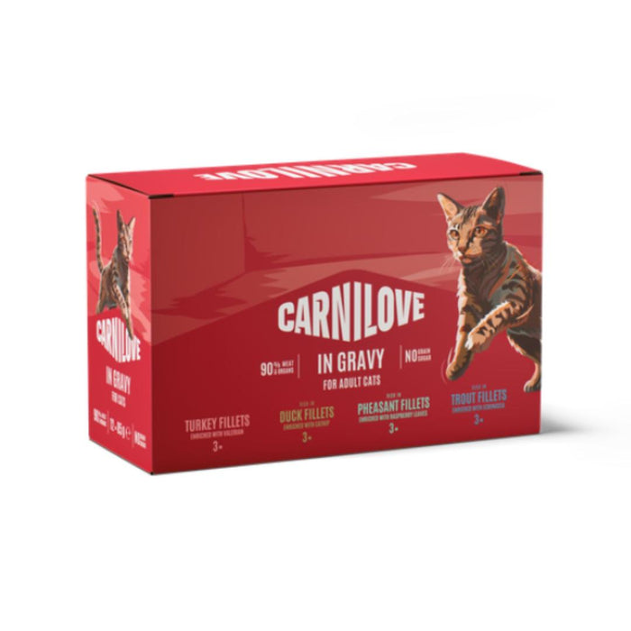 Carnilove NEW Cat Pouches Gravy Multipack 12x85g