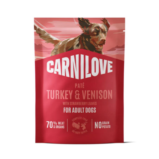 Carnilove NEW Dog Pouch Turkey & Venison with Strawberry Leaves 300g