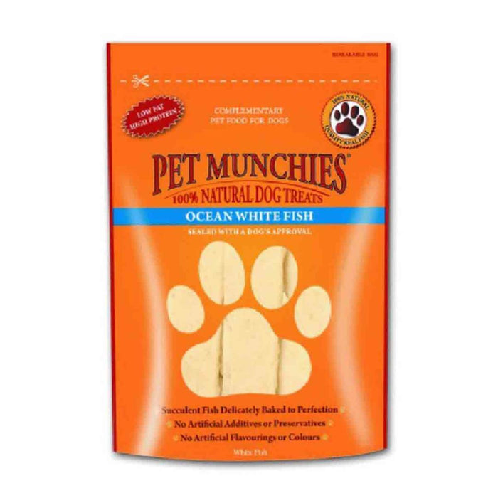 Pet Munchies Ocean White Fish Strips100g