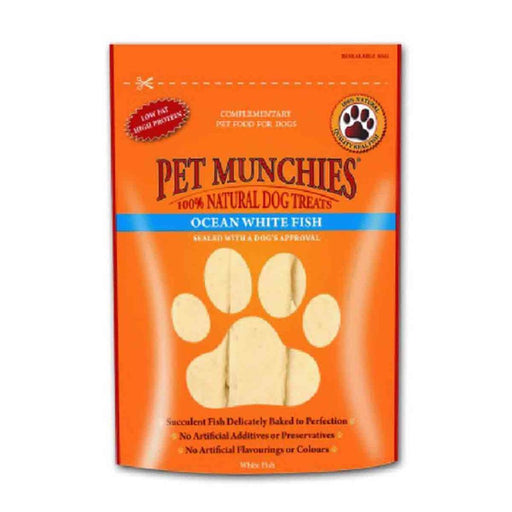 Pet Munchies Ocean White Fish Strips100g