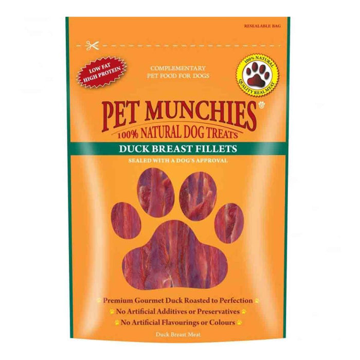 Pet Munchies Duck Breast Fillets 80g