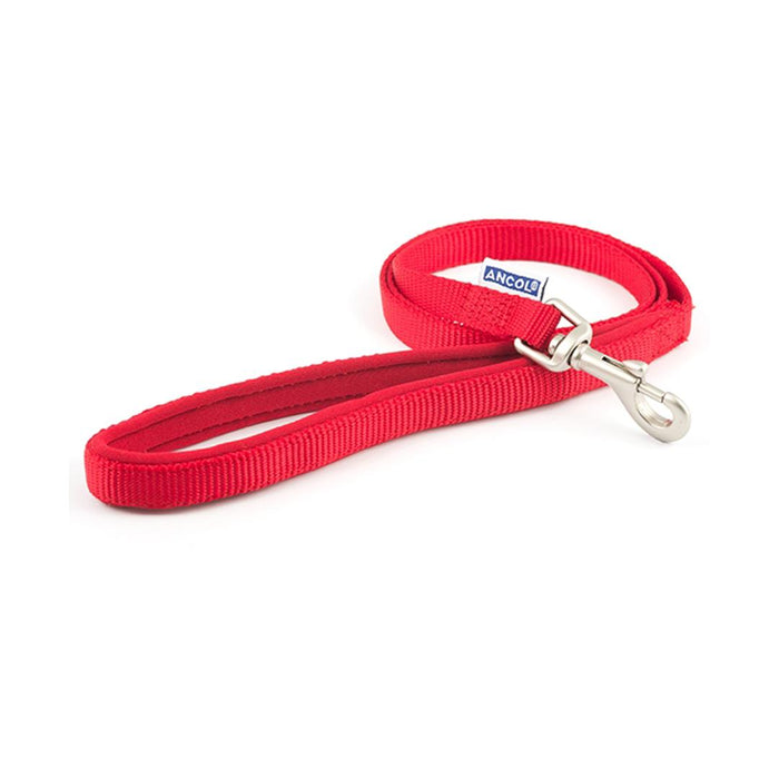 Ancol Nylon Lead Red 100cm x 25mm