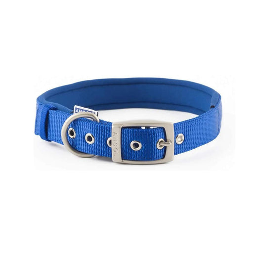 Ancol Padded Eyelet Collar Blue 36-46cm