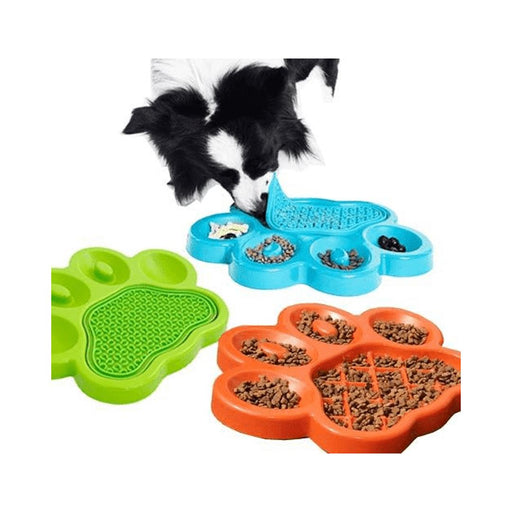 PAW 2-in-1 Slow Feeder & Lick Pad Blue