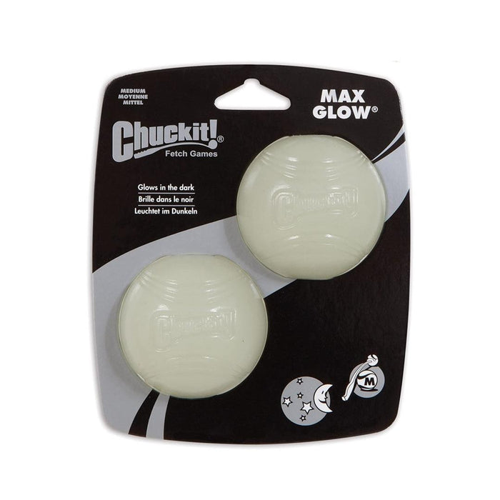 Chuckit Max Glow Ball Medium x 2