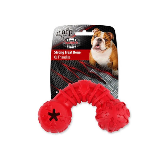 All For Paws Mighty Rex Treat Bone Red
